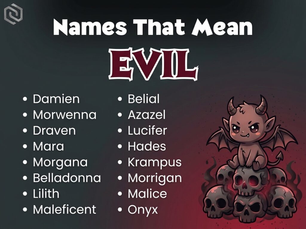 Baby Names That Mean Evil
