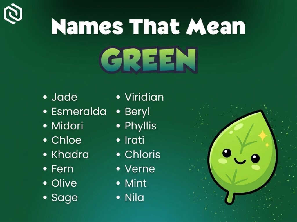 Baby Names That Mean Green