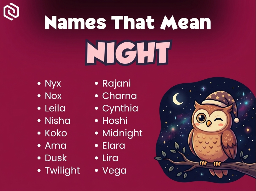 Baby Names That Mean Night