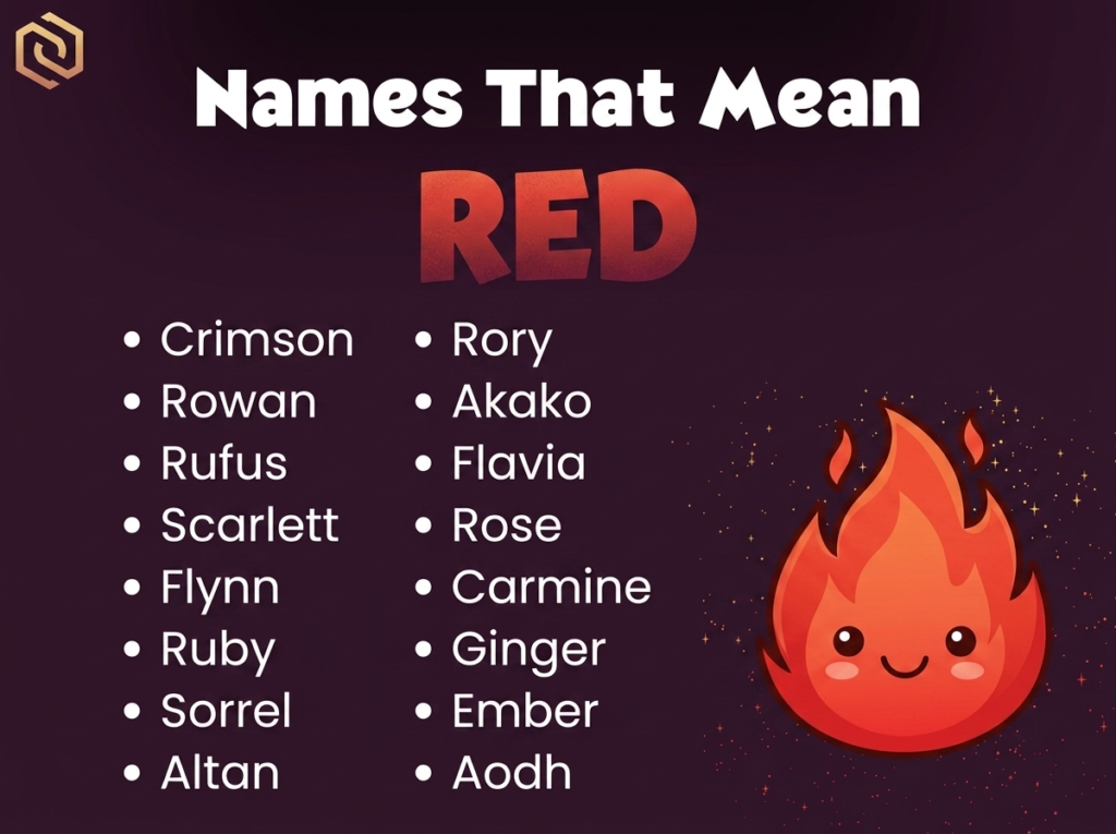 Baby Names That Mean Red