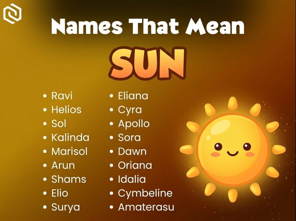 Baby Names That Mean Sun