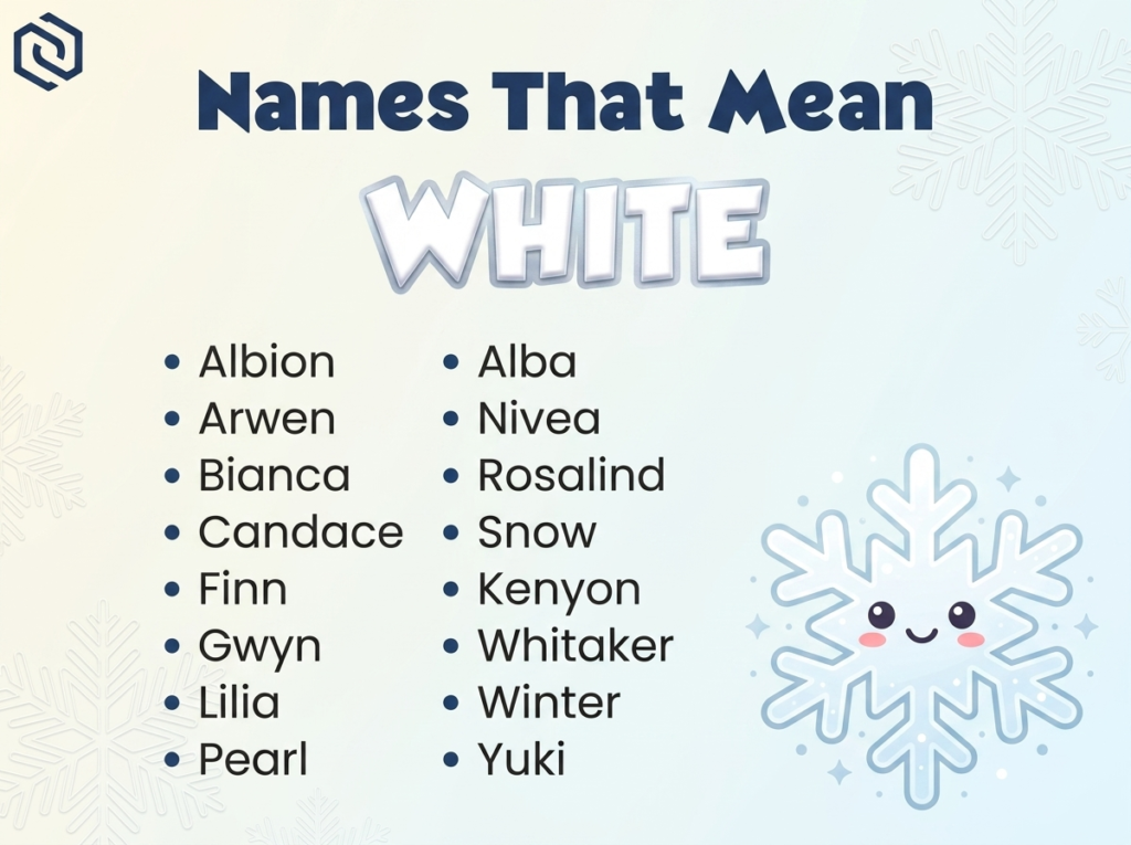 Baby Names That Mean White