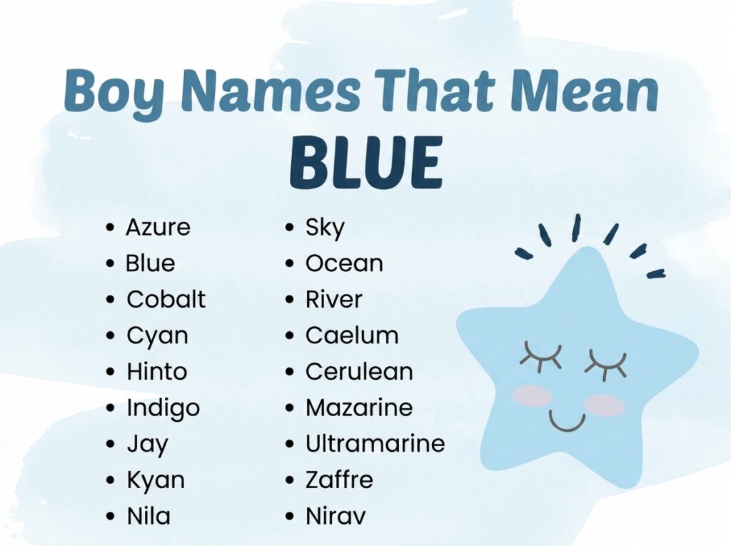 Boy Names That Mean Blue