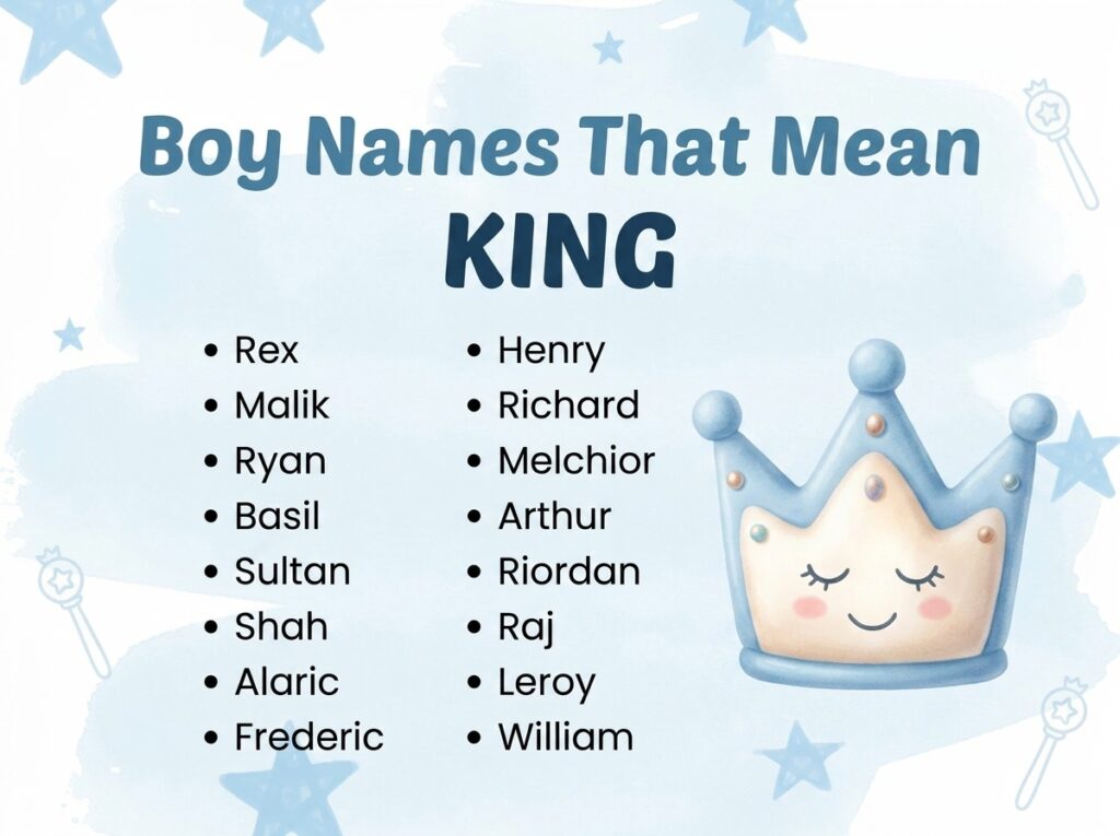 Boy Names That Mean King