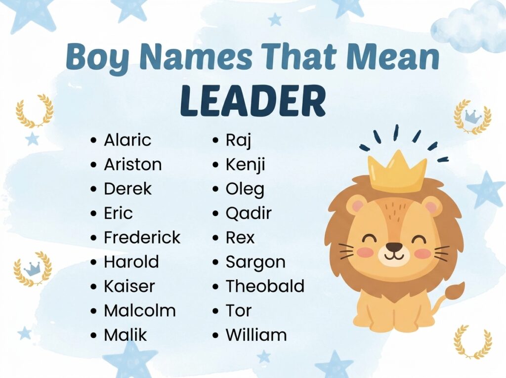 Boy Names That Mean Leader