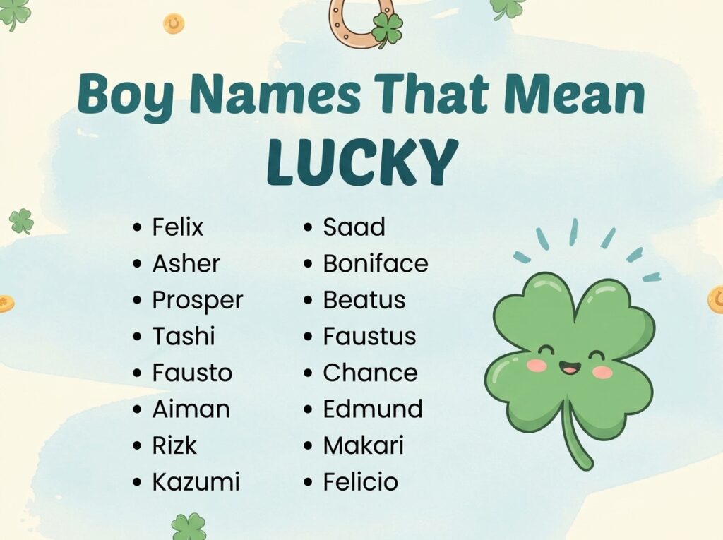 Boy Names That Mean Lucky