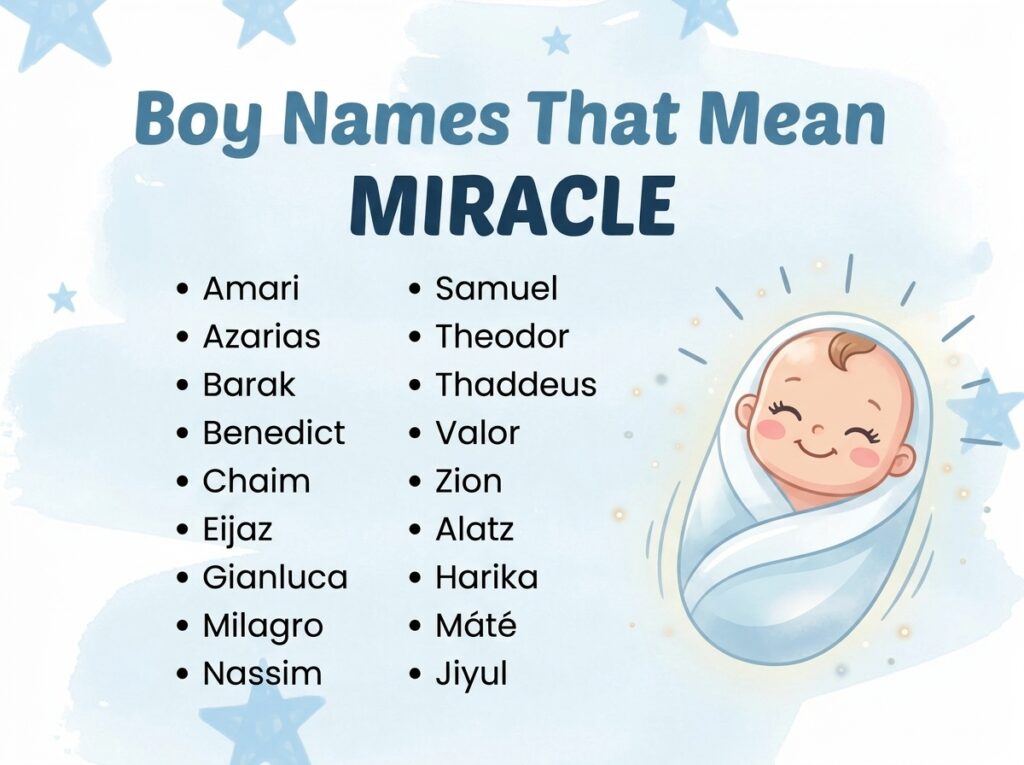 Boy Names That Mean Miracle