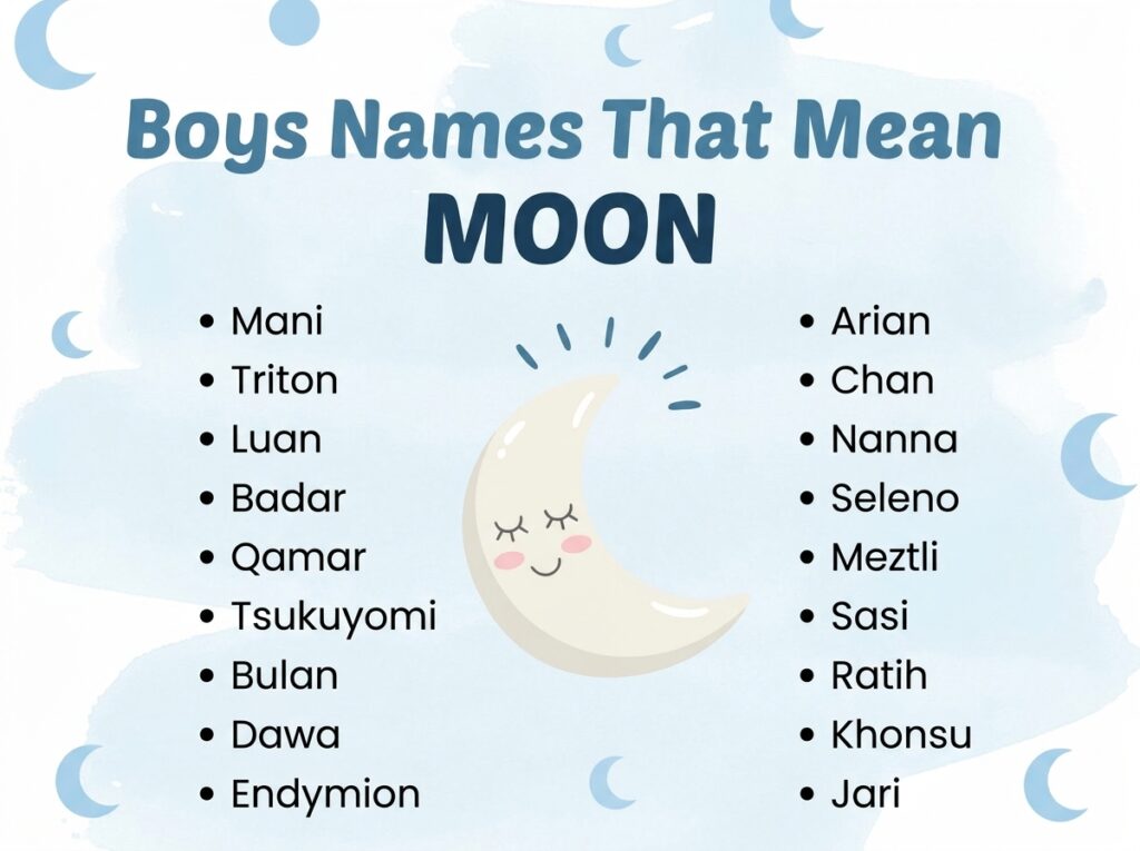 Boy Names That Mean Moon