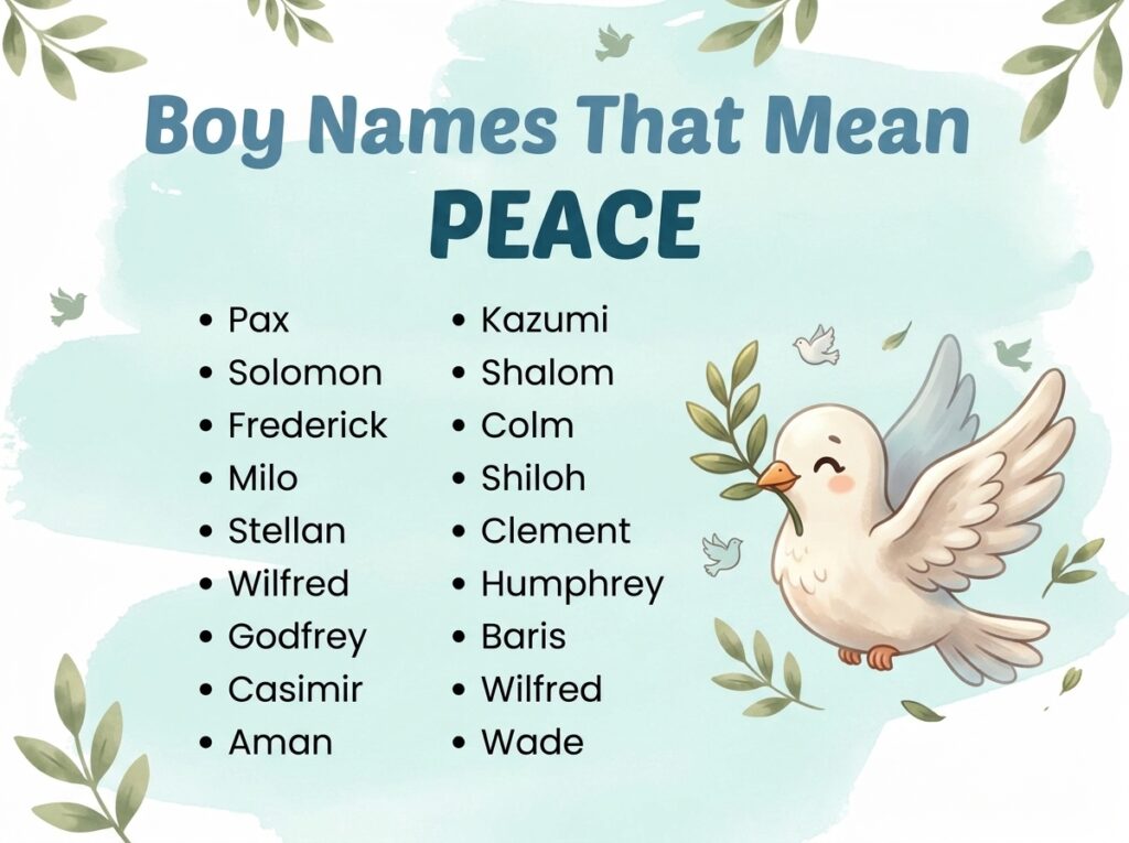 Boy Names That Mean Peace 