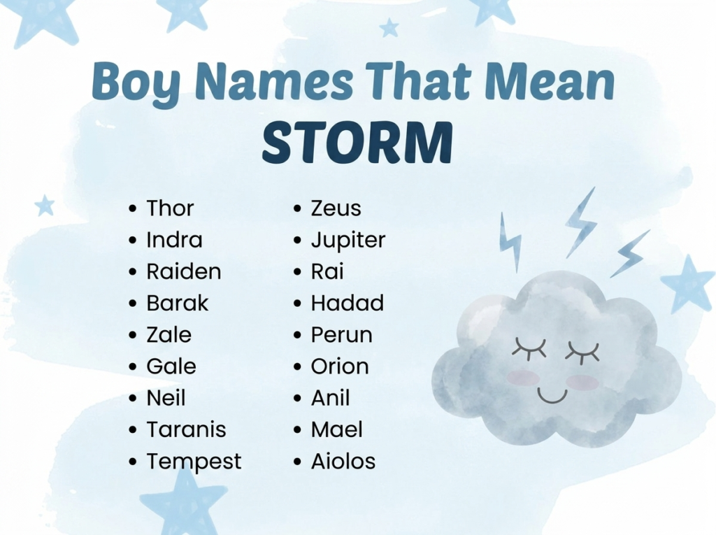 Boy Names That Mean Storm
