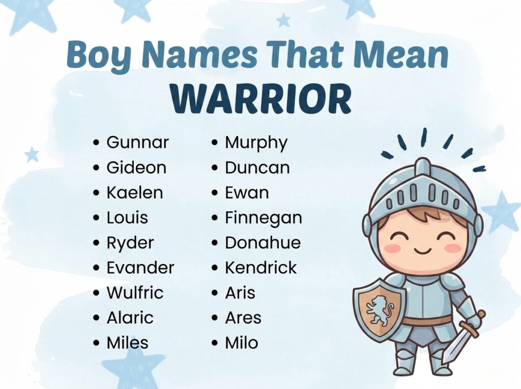 Boy Names That Mean Warrior