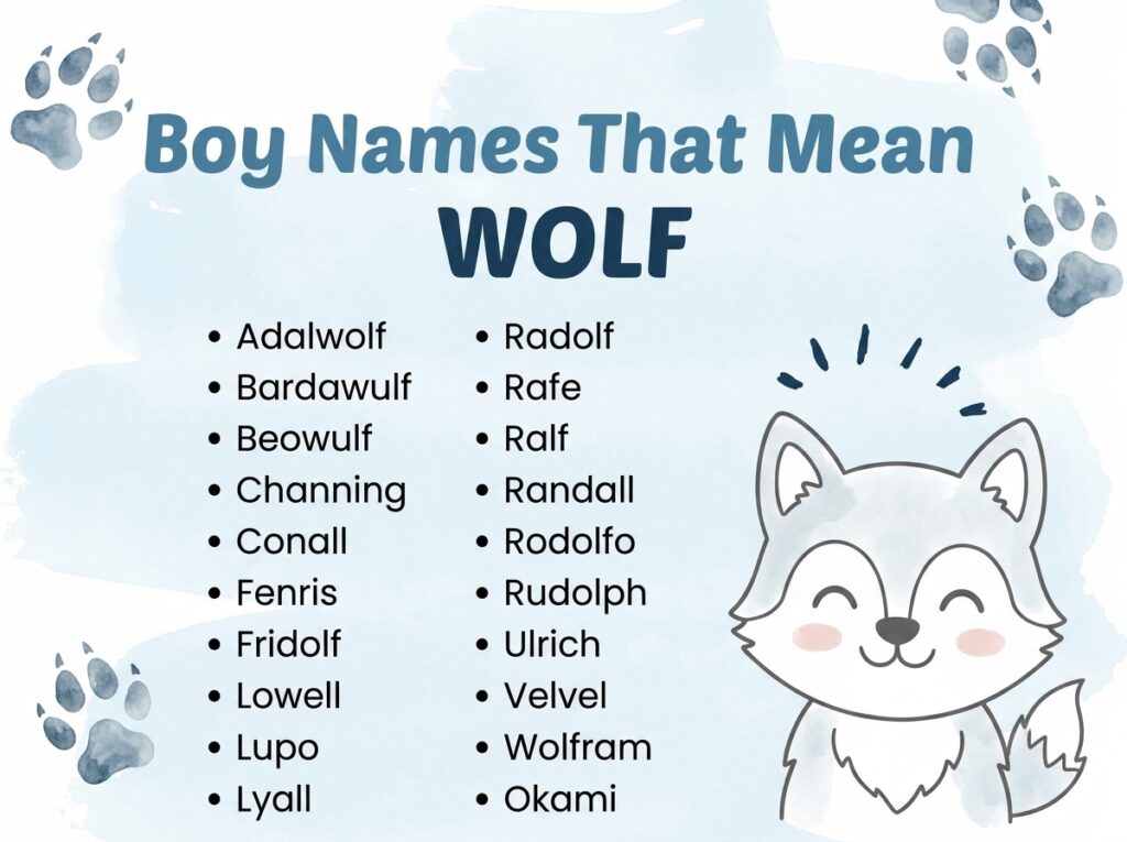 Boy Names That Mean Wolf