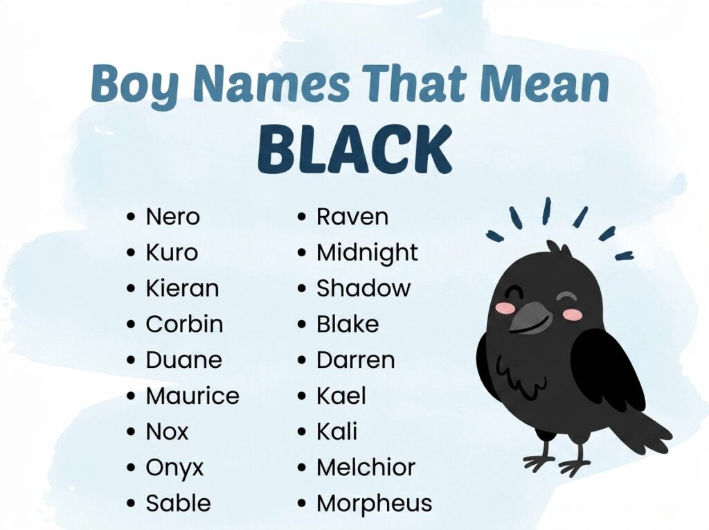 Boy Names That Mean Black