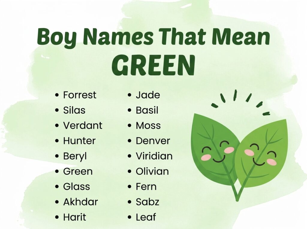 Boy Names That Mean Green