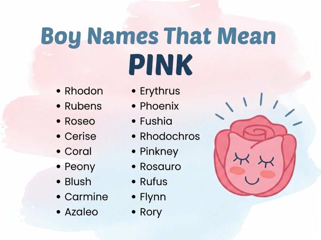 Boy Names That Mean Pink