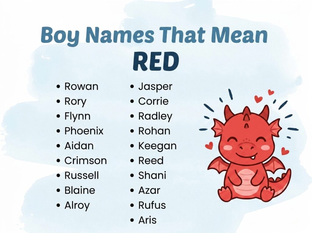 Boy Names That Mean Red