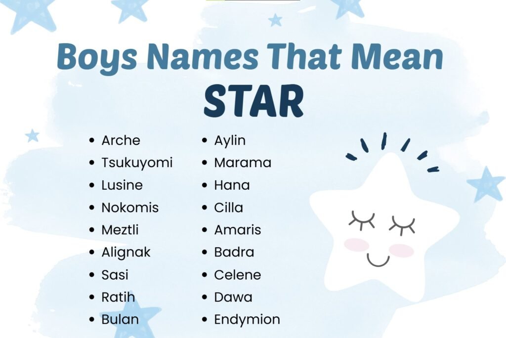 Boy Names That Mean Star
