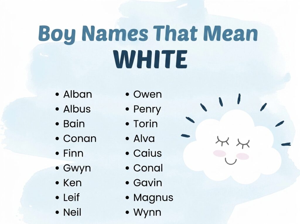 Boy Names That Mean White