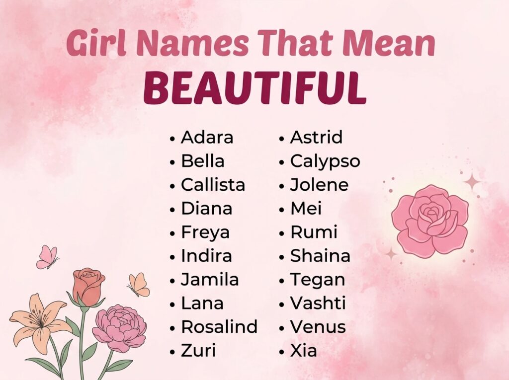 Girl Names That Mean Beautiful