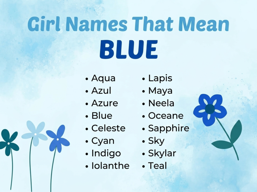 Girl Names That Mean Blue