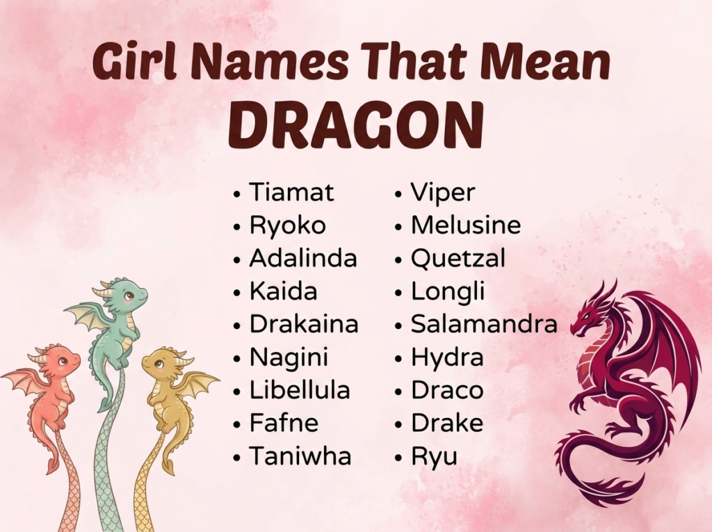 Girl Names That Mean Dragon