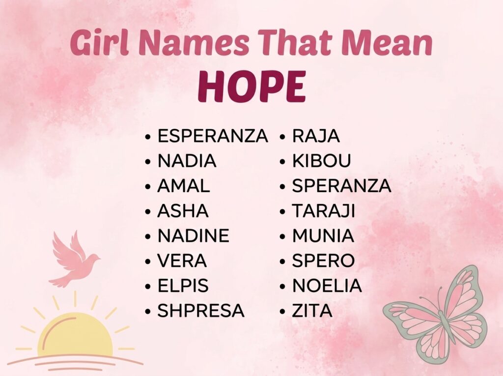 Girl Names That Mean Hope
