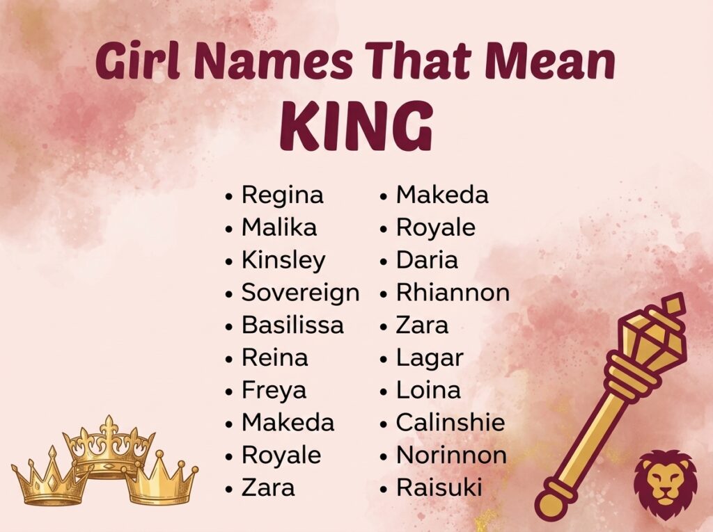 Girl Names That Mean King