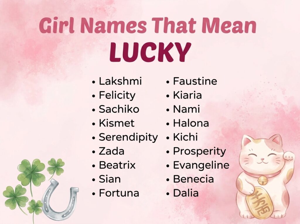 Girl Names That Mean Lucky