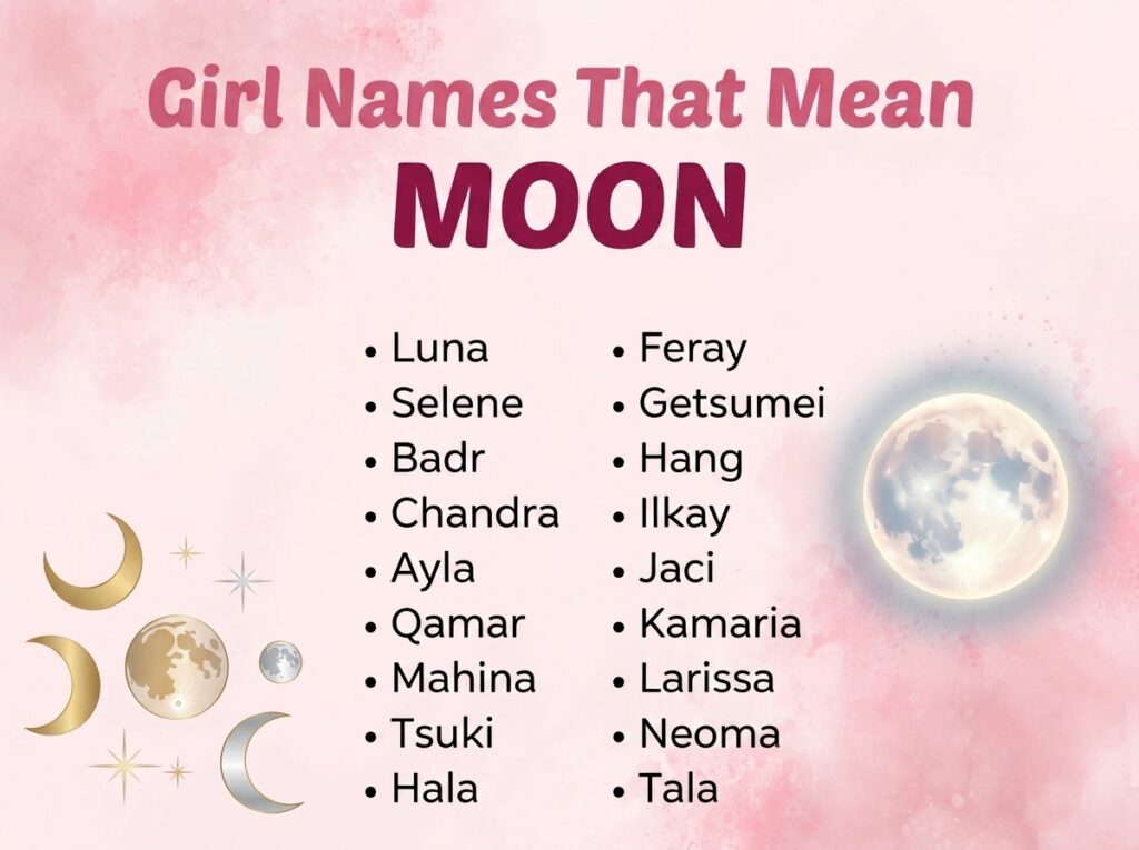 Girl Names That Mean Moon