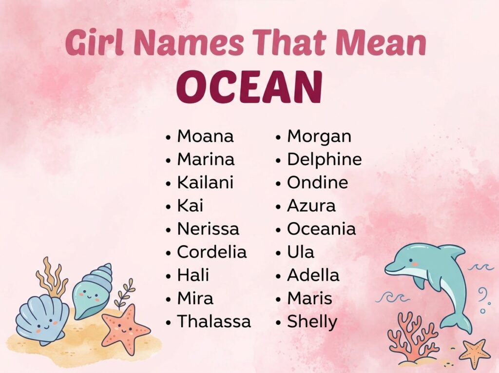 Girl Names That Mean Ocean