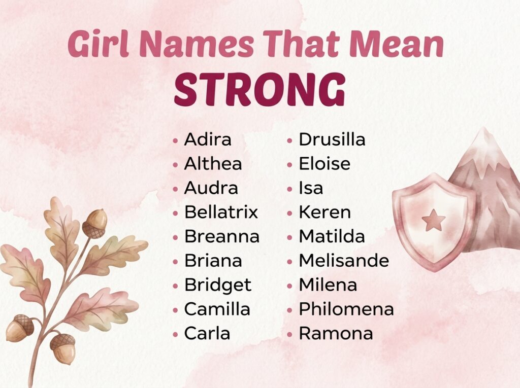 Girl Names That Mean Strong