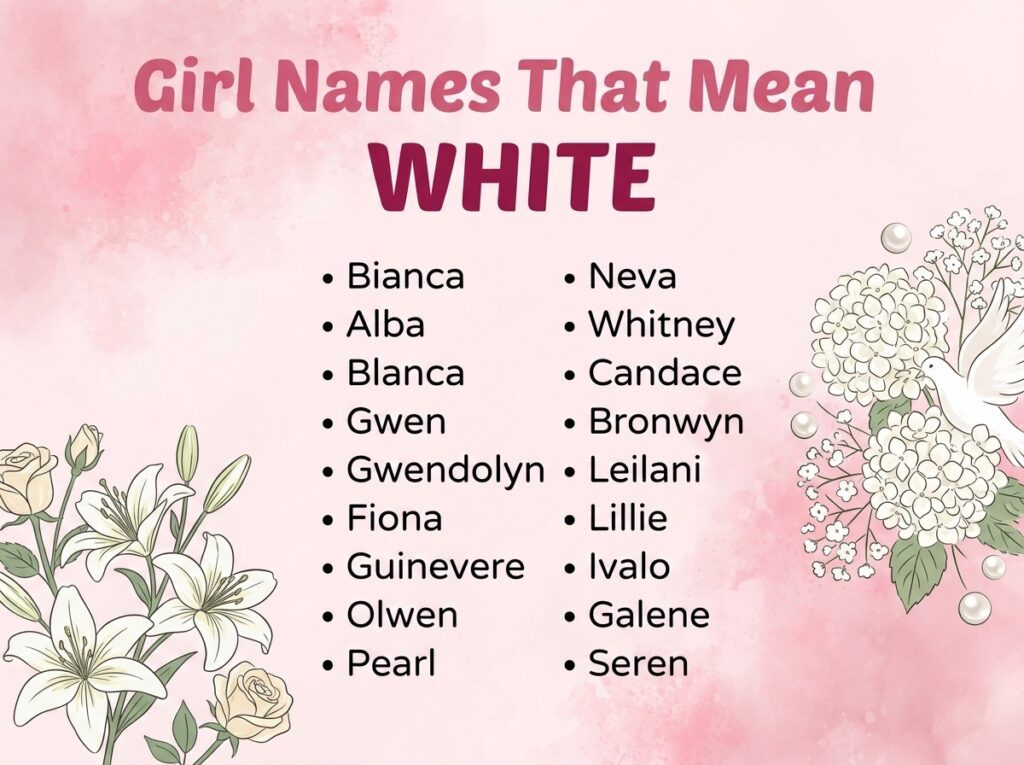 Girl Names That Mean White