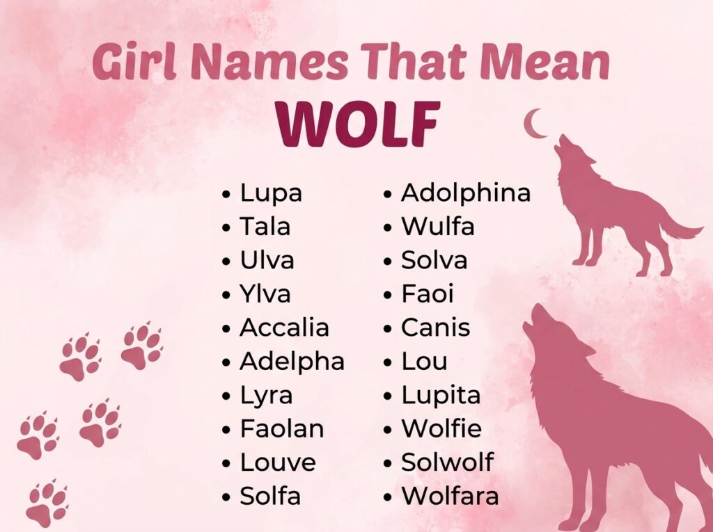 Girl Names That Mean Wolf