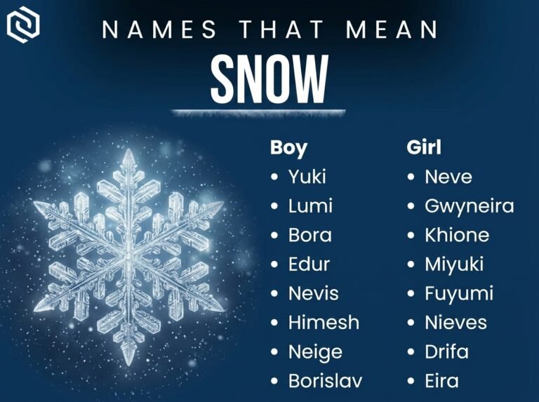 Names That Mean Snow/Ice