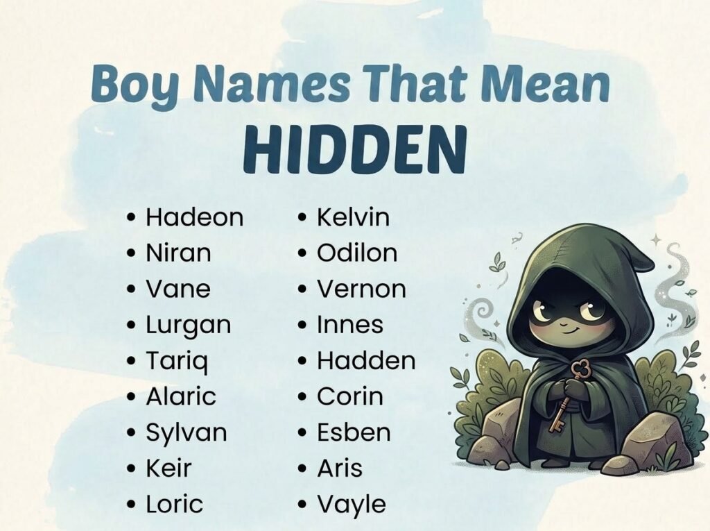 Boy Names That Mean Hidden