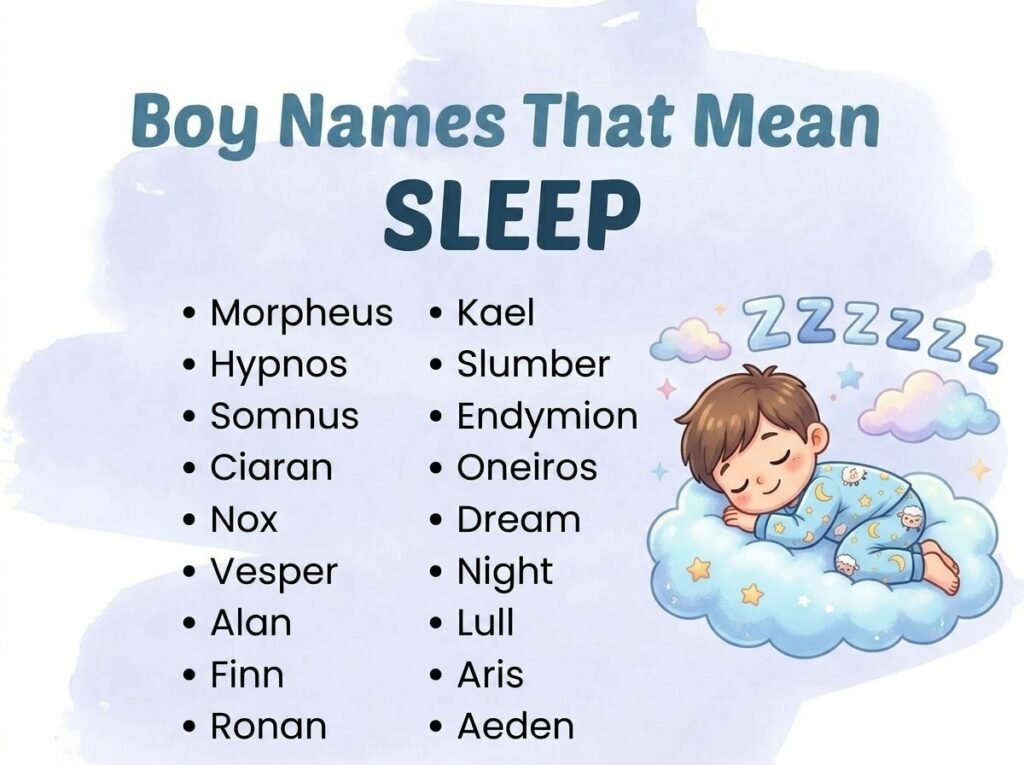 Boy Names That Mean Sleep