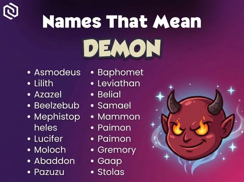 Baby Names That Mean Demon