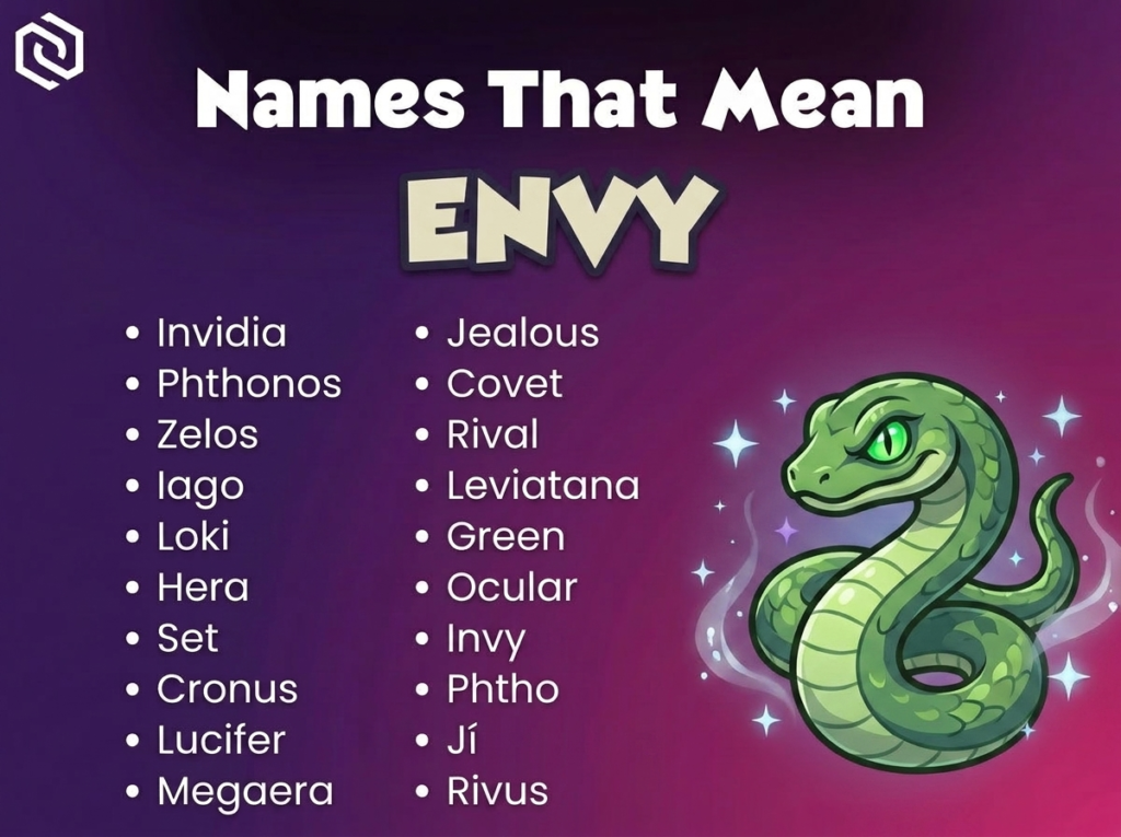 Baby Names That Mean Envy