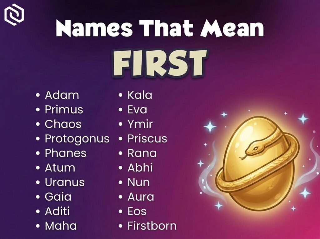 Baby Names That Mean First
