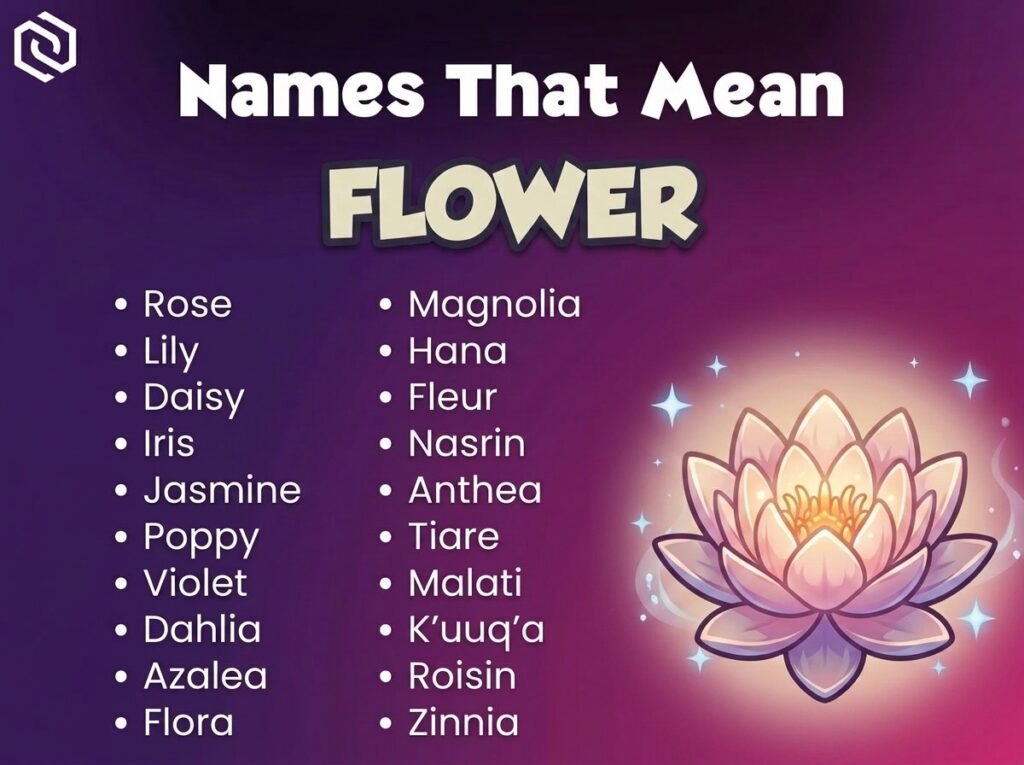 Girl Names That Mean Flower