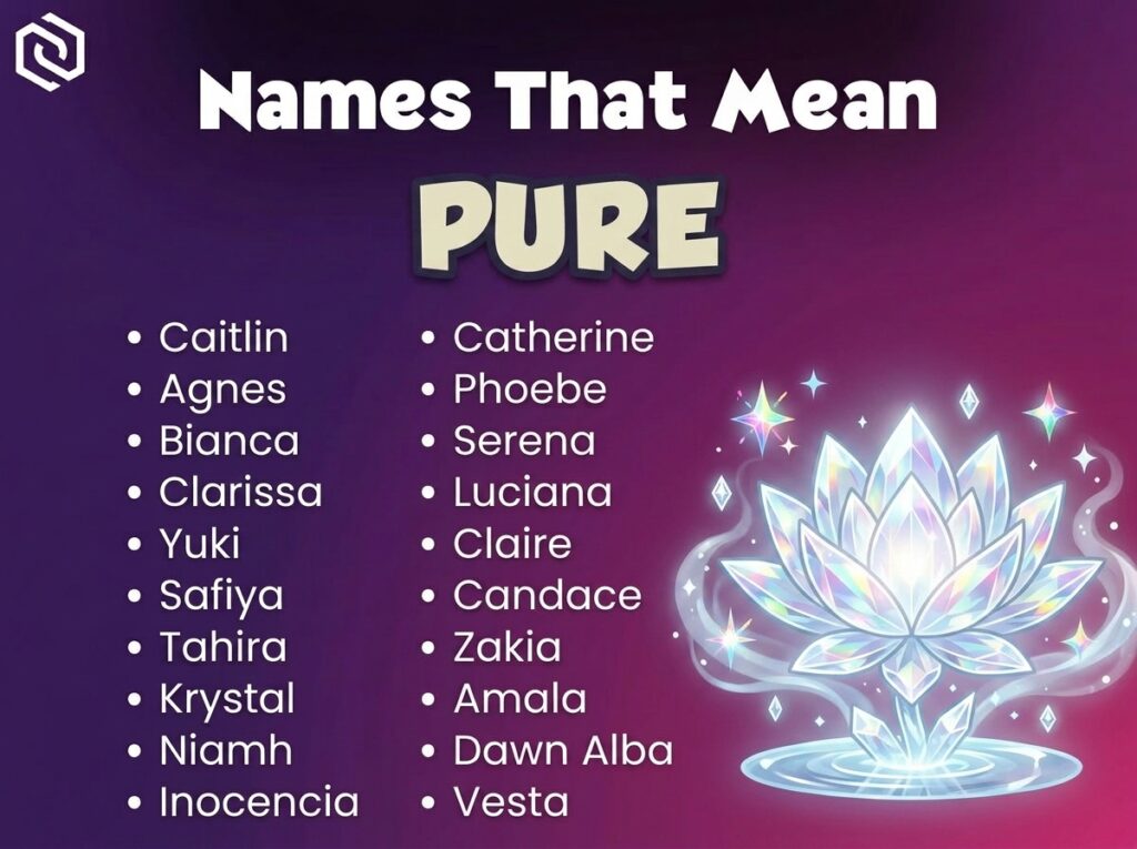 Baby Names That Mean Pure