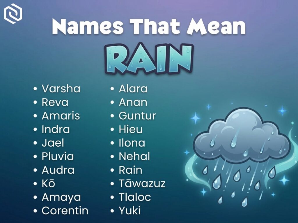 Baby  Names That Mean Rain