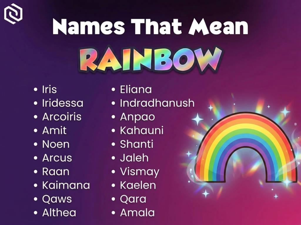Baby Names That Mean Rainbow or Colorful