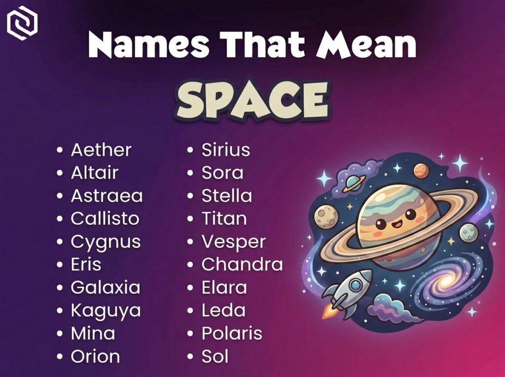 Baby Names That Mean Space