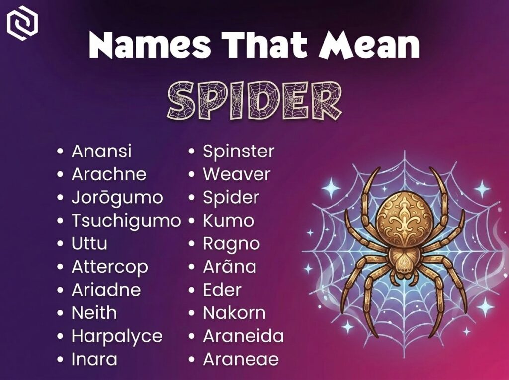 Baby Names That Mean Spider