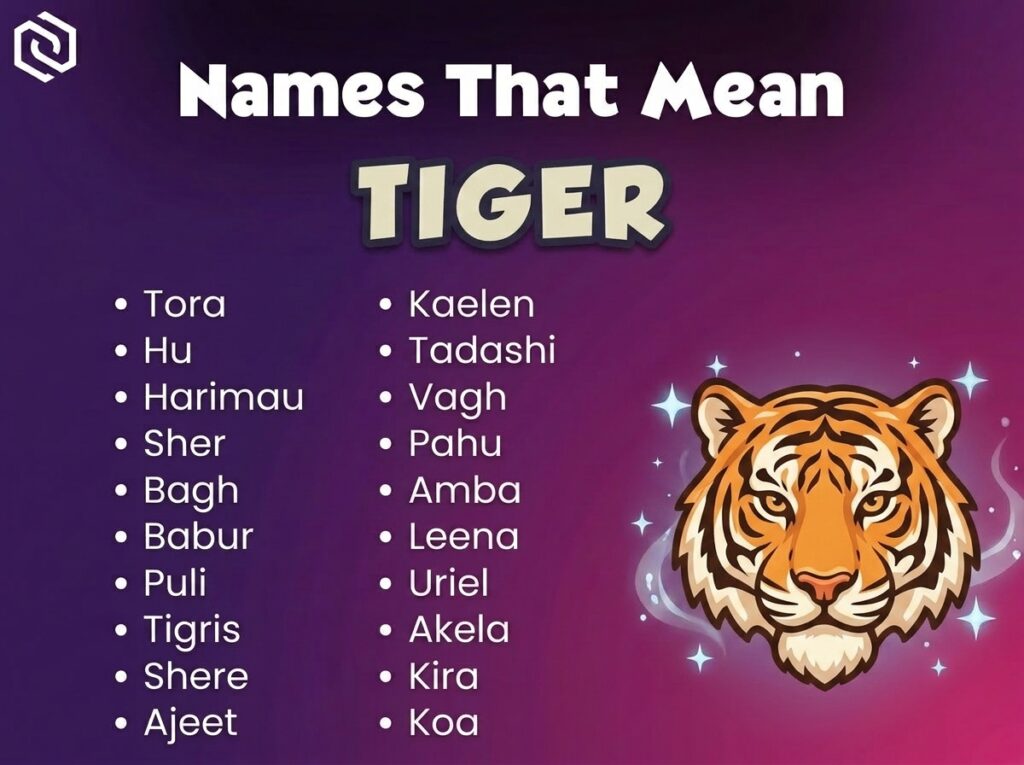 Baby Names That Mean Tiger
