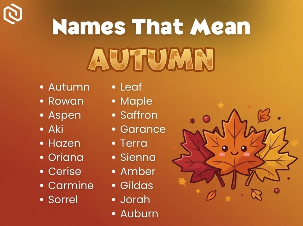Baby Names That Mean Autumn