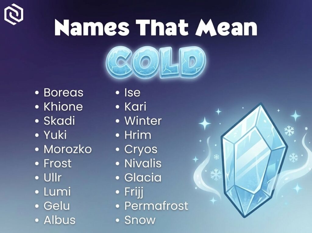Baby Names That Mean Cold