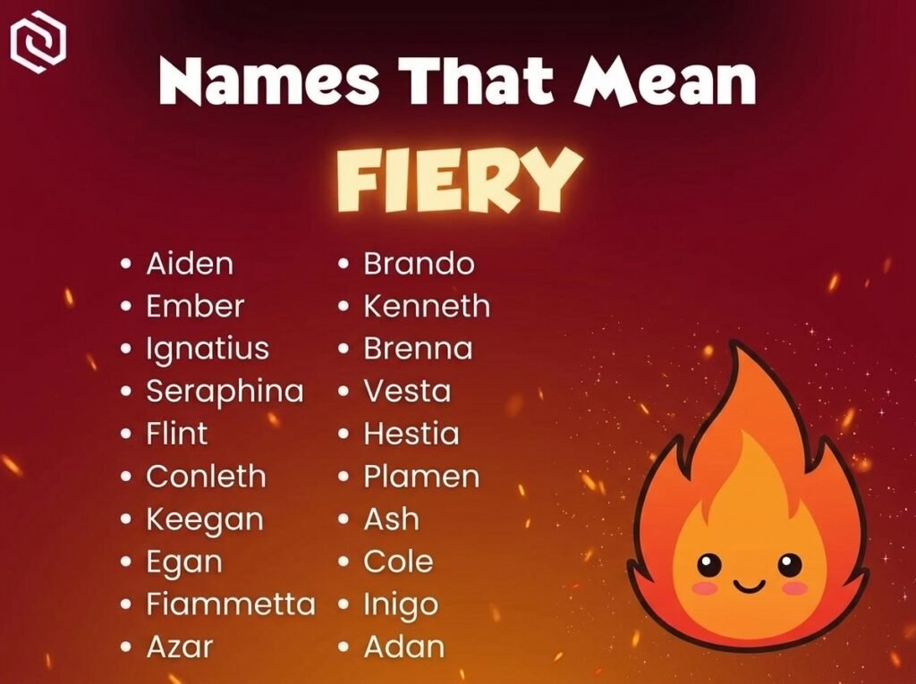 Baby Names That Mean Fiery