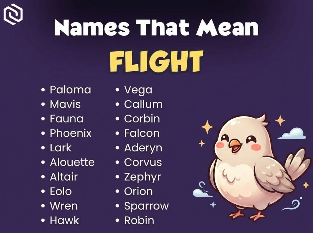 Baby Names That Mean Flight